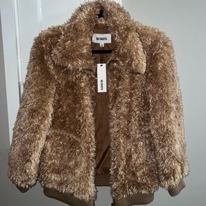 Tan furry jacket